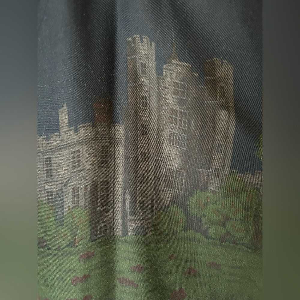 Ralph Lauren Scenic Print Maxi Skirt in Navy, Green & Brown - Picture 4 of 7